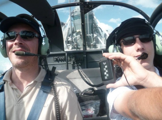  En medio del primer vuelo 